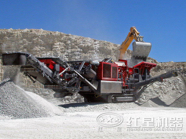 大型砂石厂所用时产500吨自动化碎石机